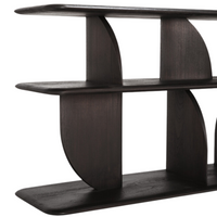 Geometric Sofa Console, Teak