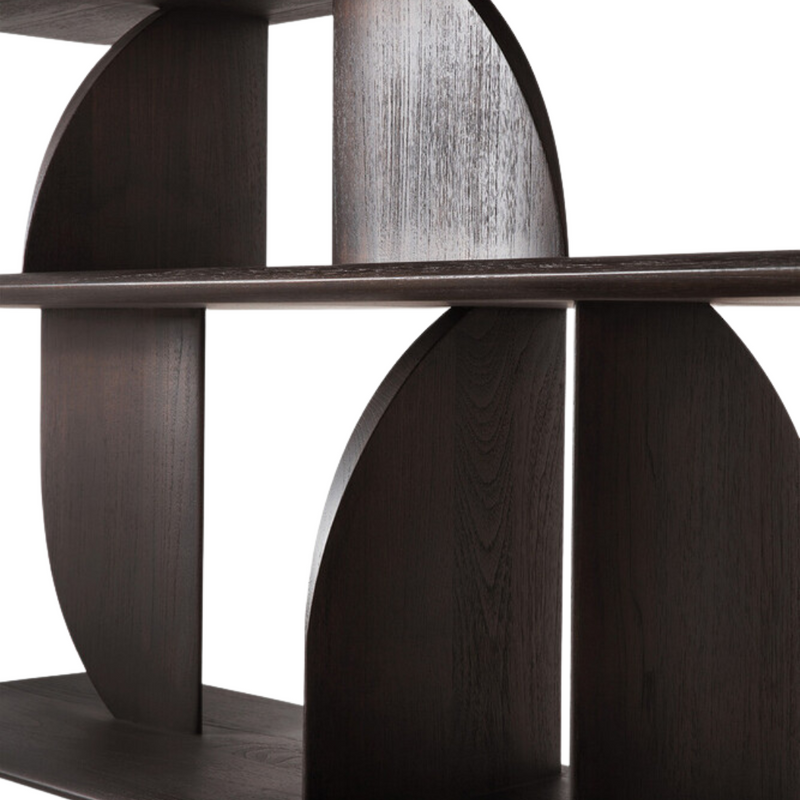 Geometric Sofa Console, Teak