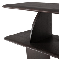 Geometric Sofa Console, Teak