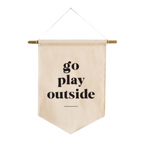 Go Play Outside Canvas Banner