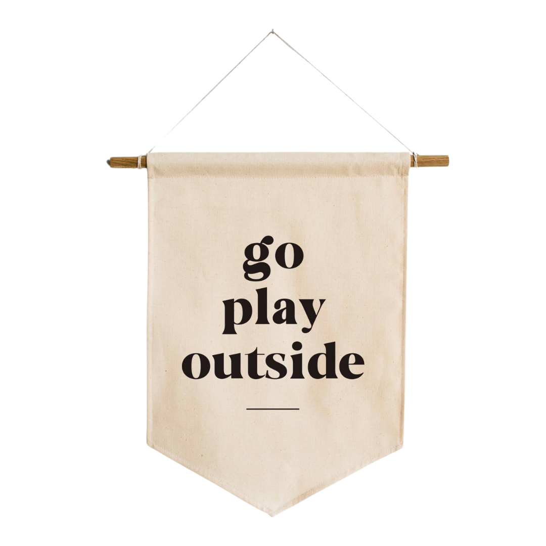 Go Play Outside Canvas Banner