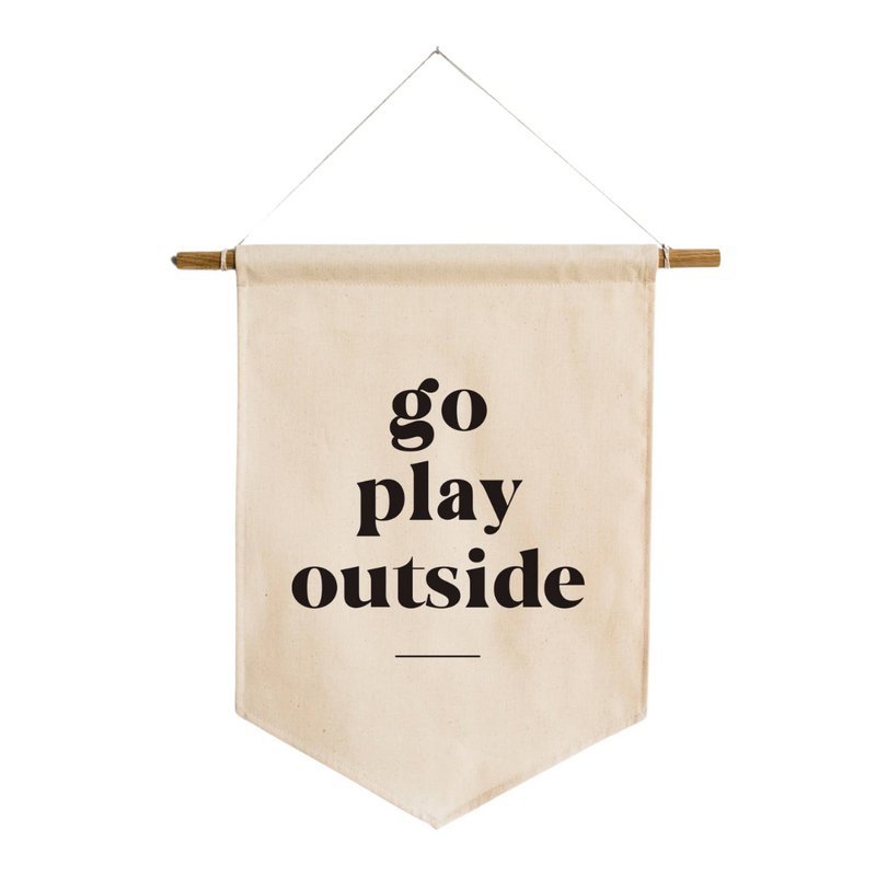 Go Play Outside Canvas Banner