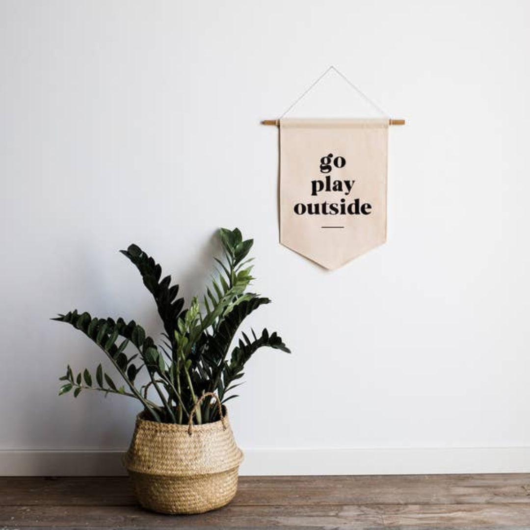 Go Play Outside Canvas Banner