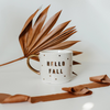 Hello Fall Gold Tile Coffee Mug