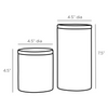Hollie Round Containers, Set of 2