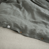 Khaki Linen Duvet Cover Set