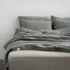 Khaki Linen Duvet Cover Set