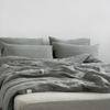 Khaki Linen Duvet Cover Set