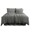 Khaki Linen Duvet Cover Set