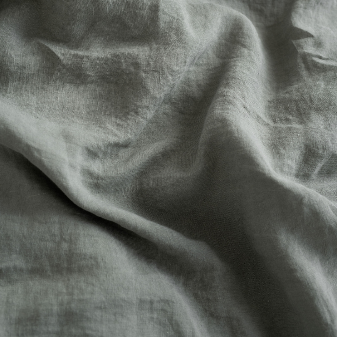 Khaki Linen Duvet Cover Set