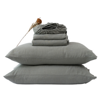Khaki Linen Sheet Set