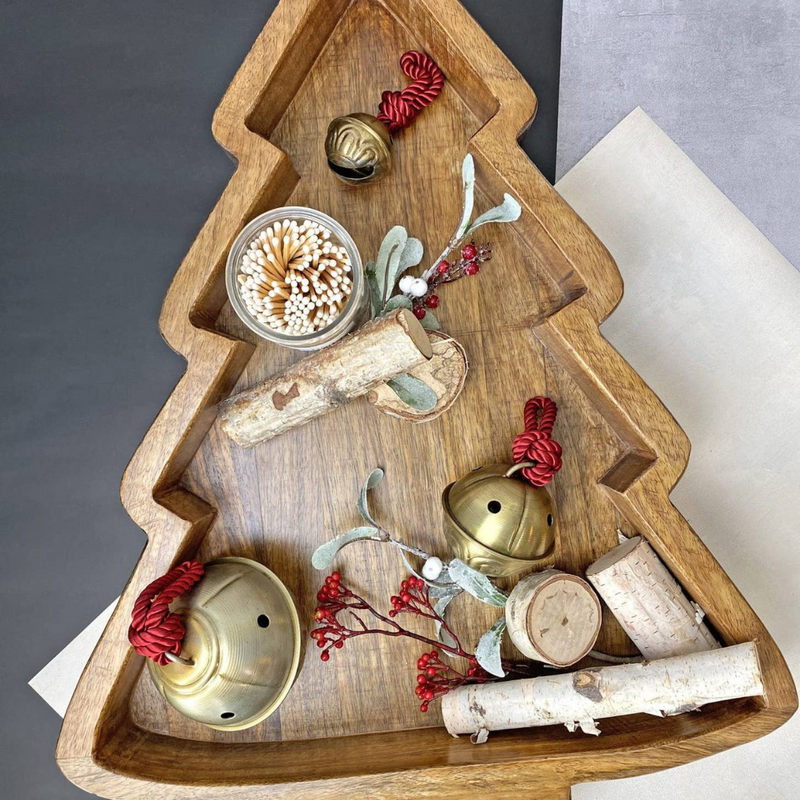 Large Christmas Tree Dough Bowl