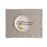 Linen Placemat with Fringe