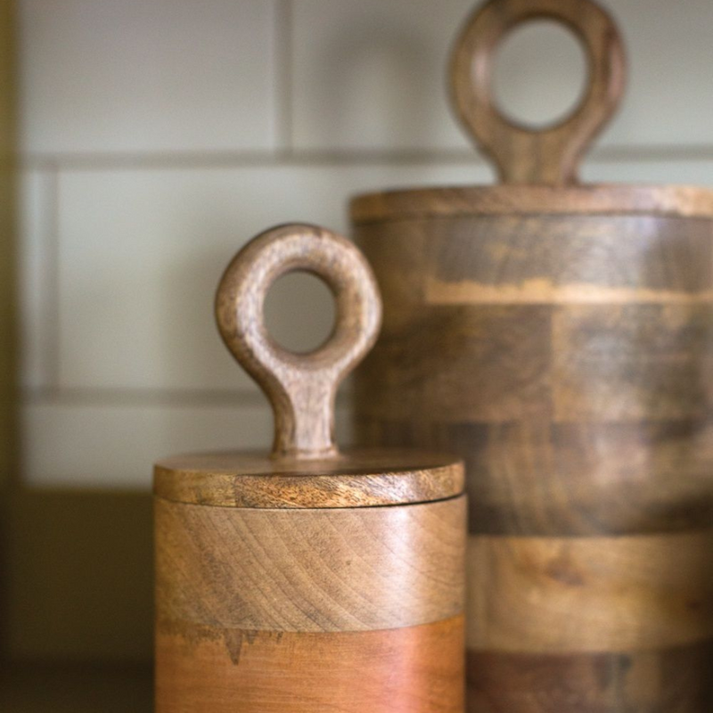 Mango Wood Canisters