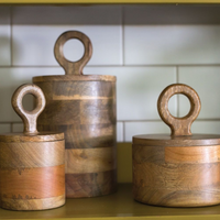 Mango Wood Canisters