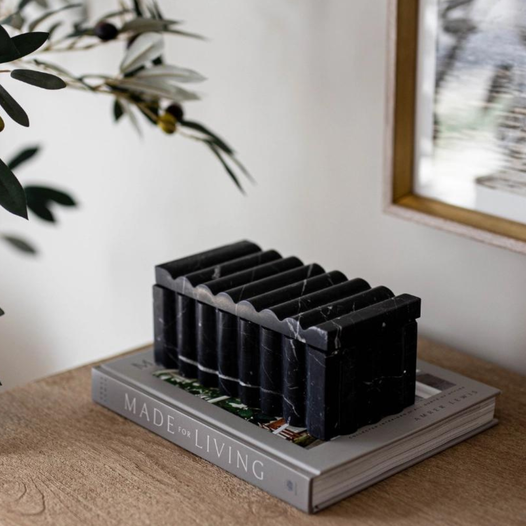 Marble Fluted Decor Box