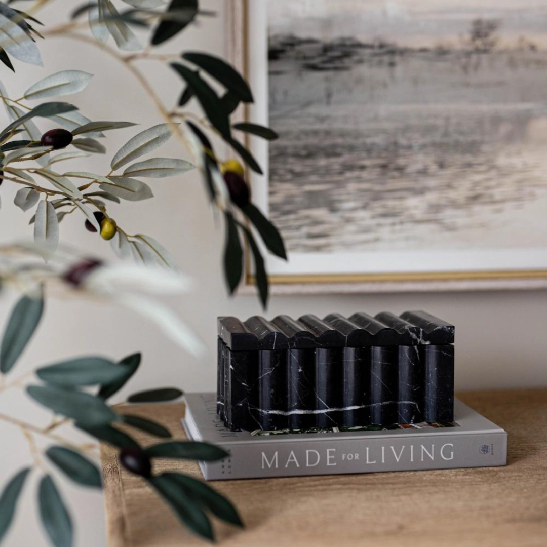 Marble Fluted Decor Box