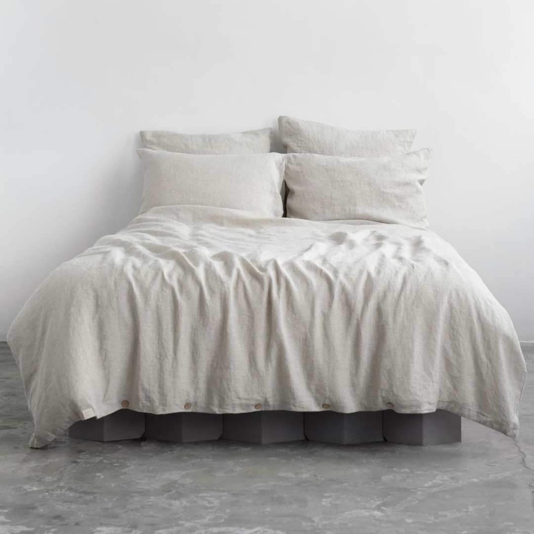 Melange Linen Duvet Cover Set