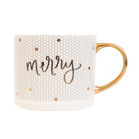 Merry Gold Tile Coffee Mug
