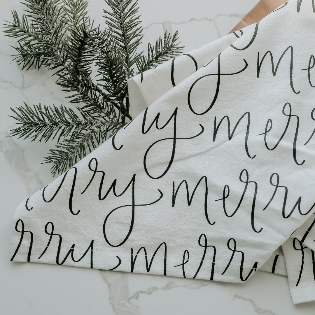 Merry Tea Towel
