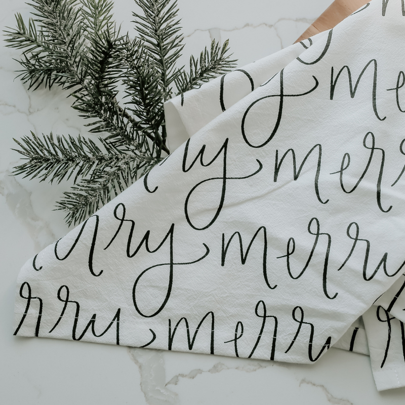 Merry Tea Towel