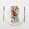 Mistletoe On Natural Linen Napkins, Set of 2