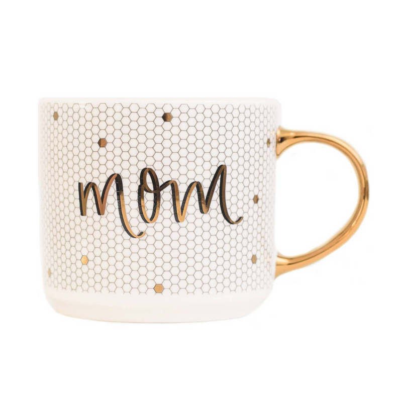 Mom Gold Tile Coffee Mug