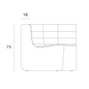 N701 Modular Sofa, Leather