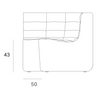 N701 Modular Sofa, Leather