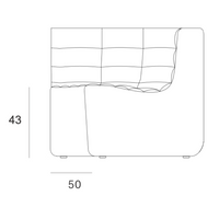 N701 Modular Sofa, Leather
