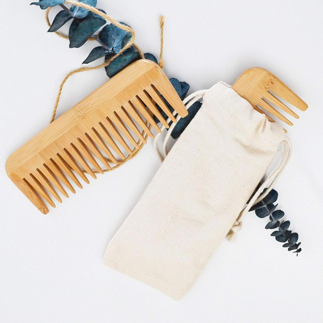 Natural Bamboo Wide Tooth Comb