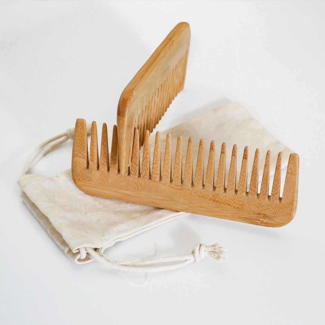 Natural Bamboo Wide Tooth Comb