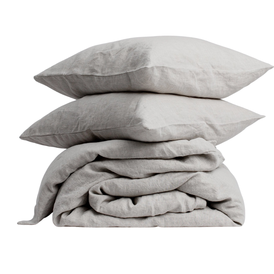 Natural Linen Bed Set-King