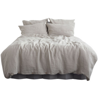 Natural Linen Duvet Cover Set