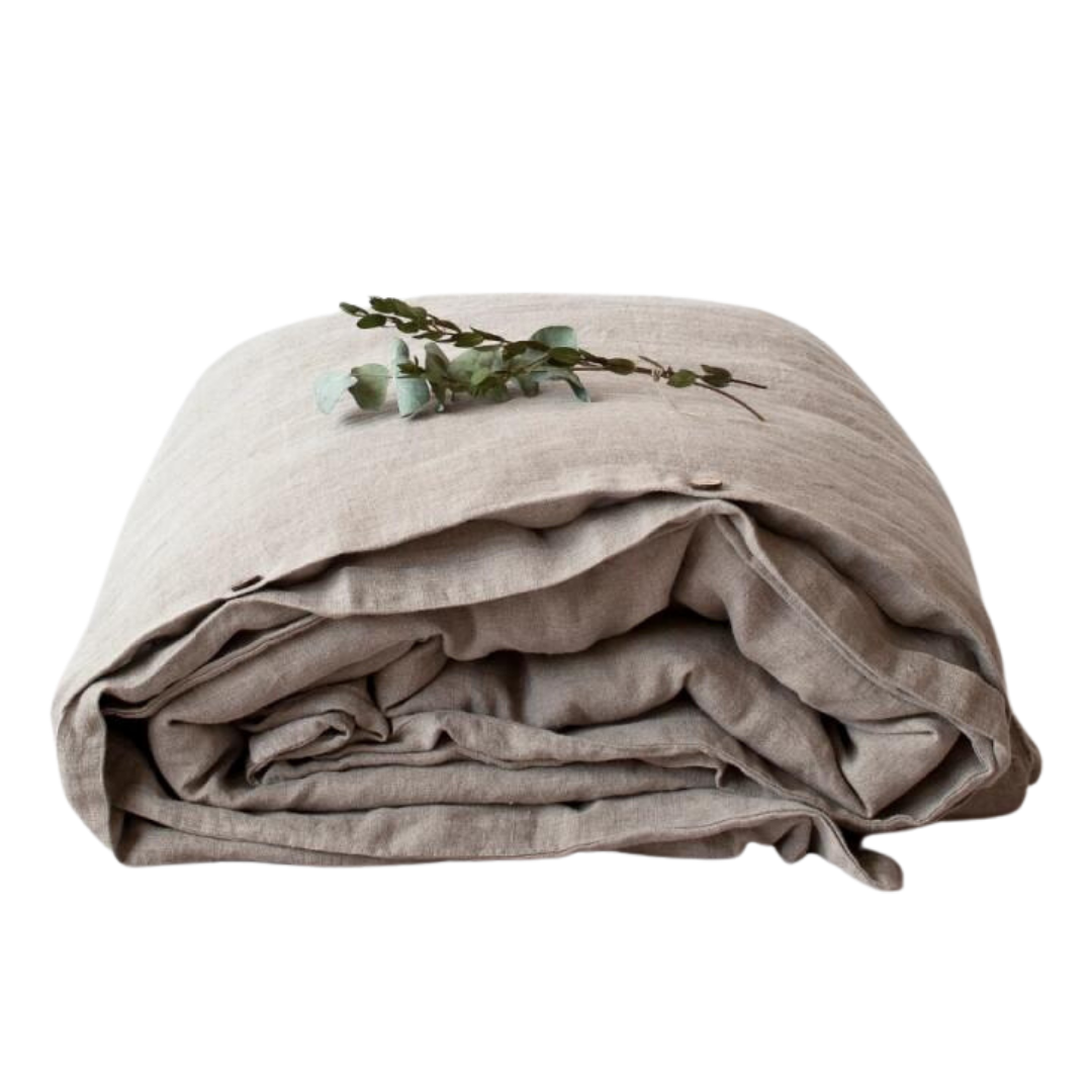 Natural Linen Duvet Cover Set