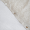 Natural Stripes Linen Duvet Cover Set