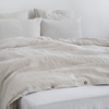 Natural Stripes Linen Duvet Cover Set
