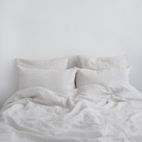 Natural Stripes Linen Duvet Cover Set