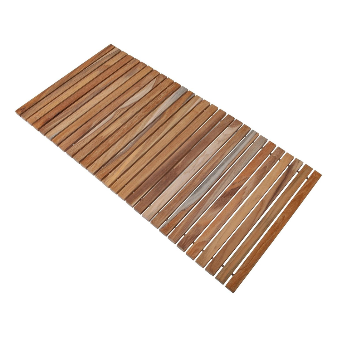 Natural Teak String Shower Mat Runner