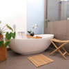 Nordic Style Natural Teak Shower String Mat