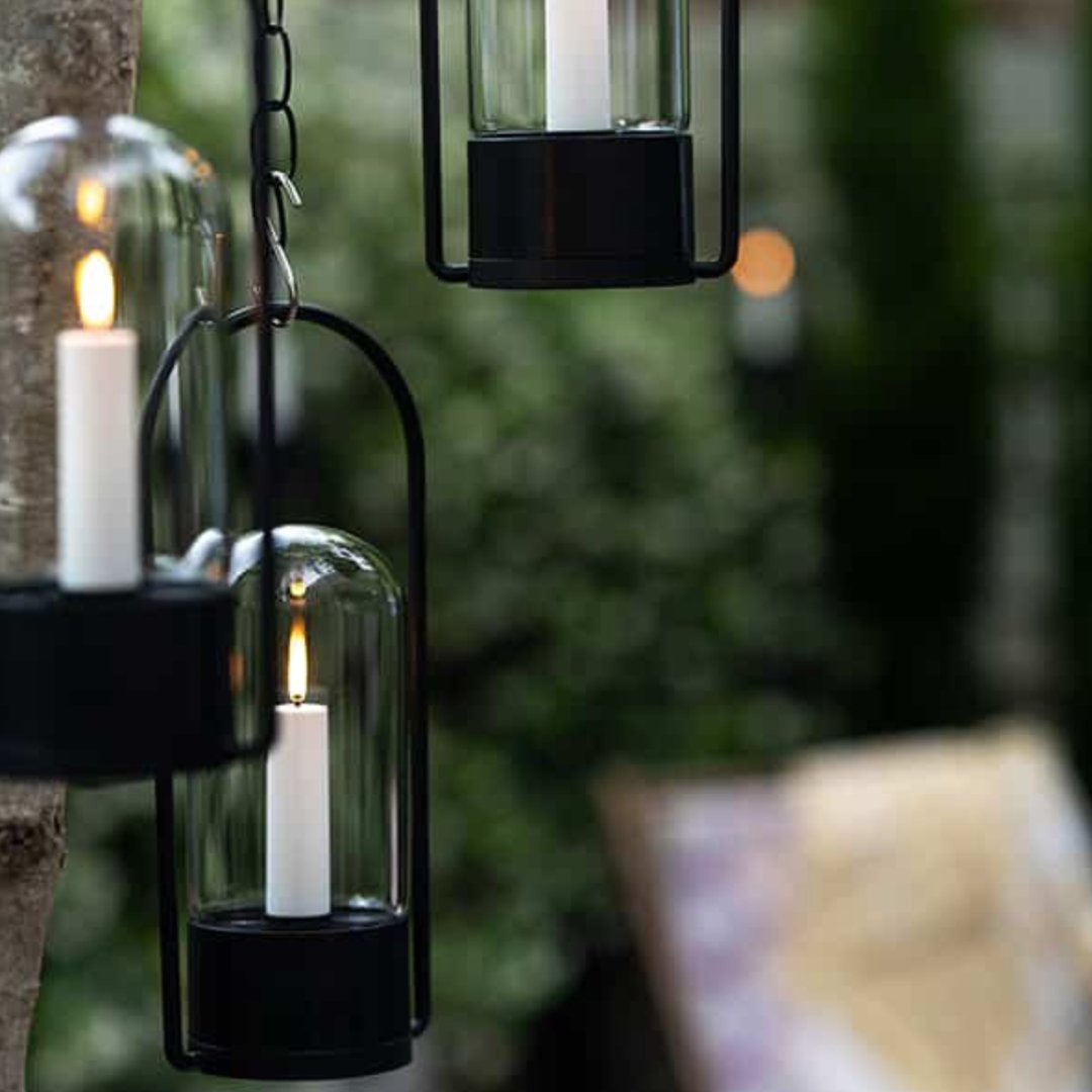Outdoor Lantern and Holder Combo