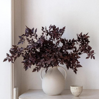 Plum Fake Cimicifuga Ramosa Leaves - 31"