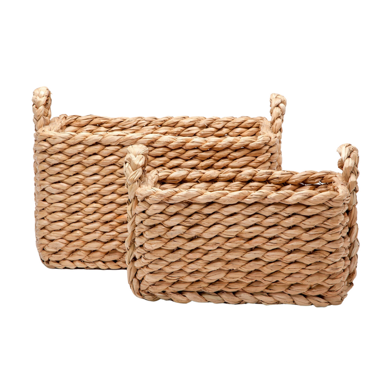 Raquel Rectangular Baskets, Set of 2