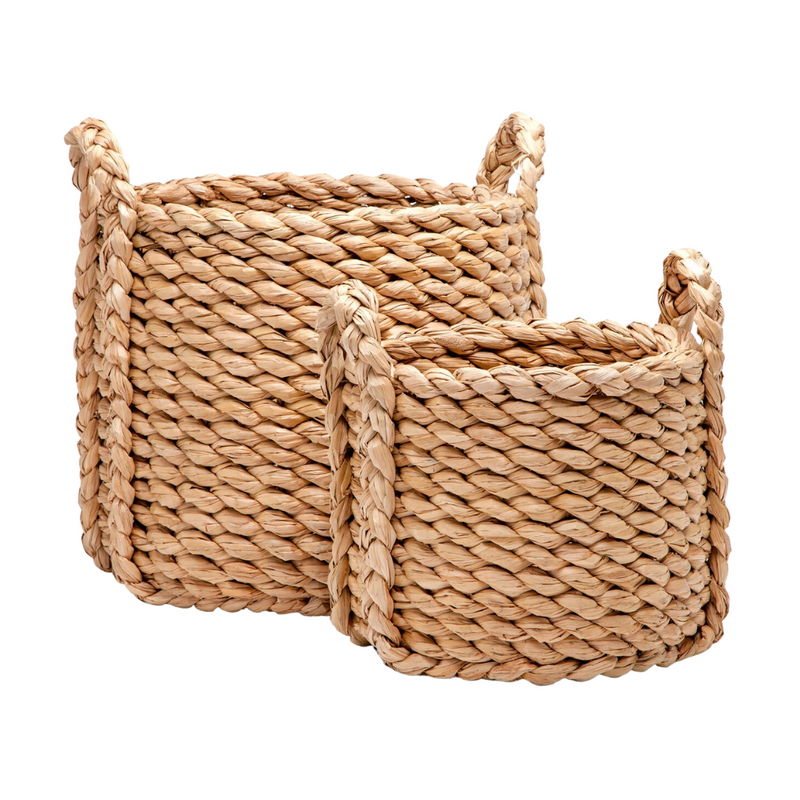 Raquel Round Baskets, Set of 2