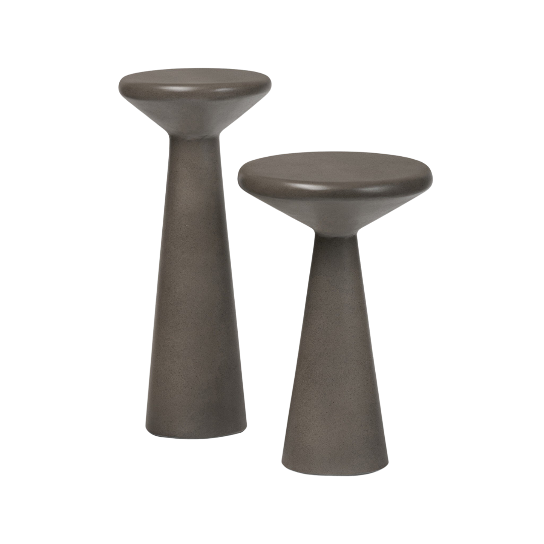 Ravine Concrete Accent Tables, Set of 2