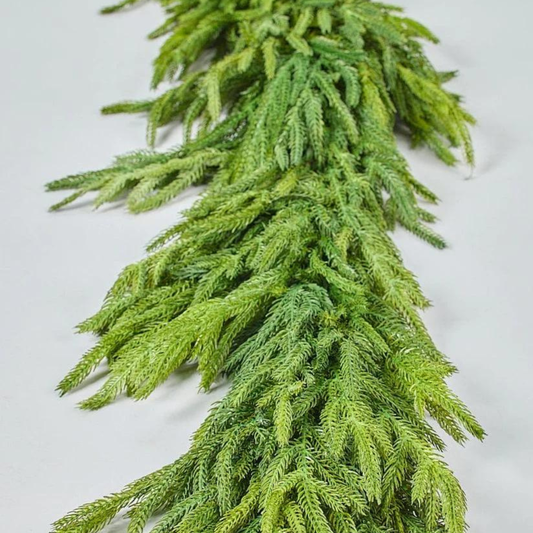 Real Touch Deluxe Norfolk Pine Garland - 72"