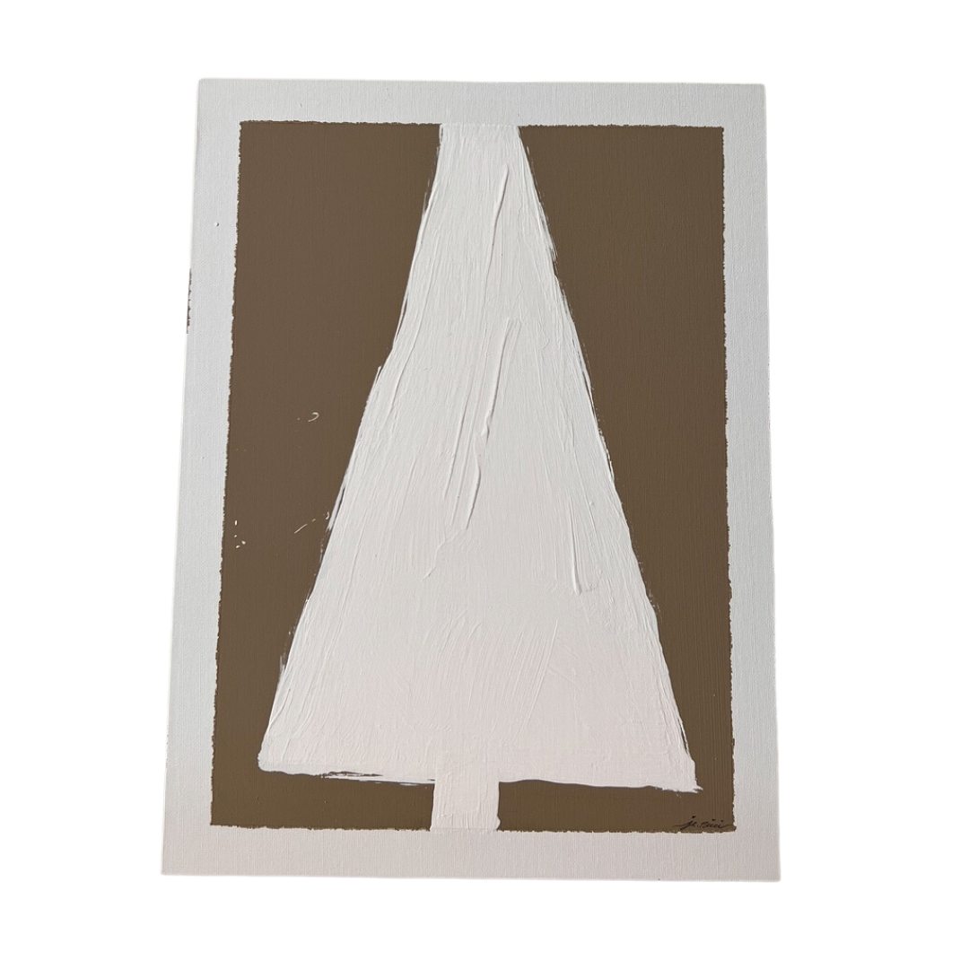 Sapin De Noël Artwork, White