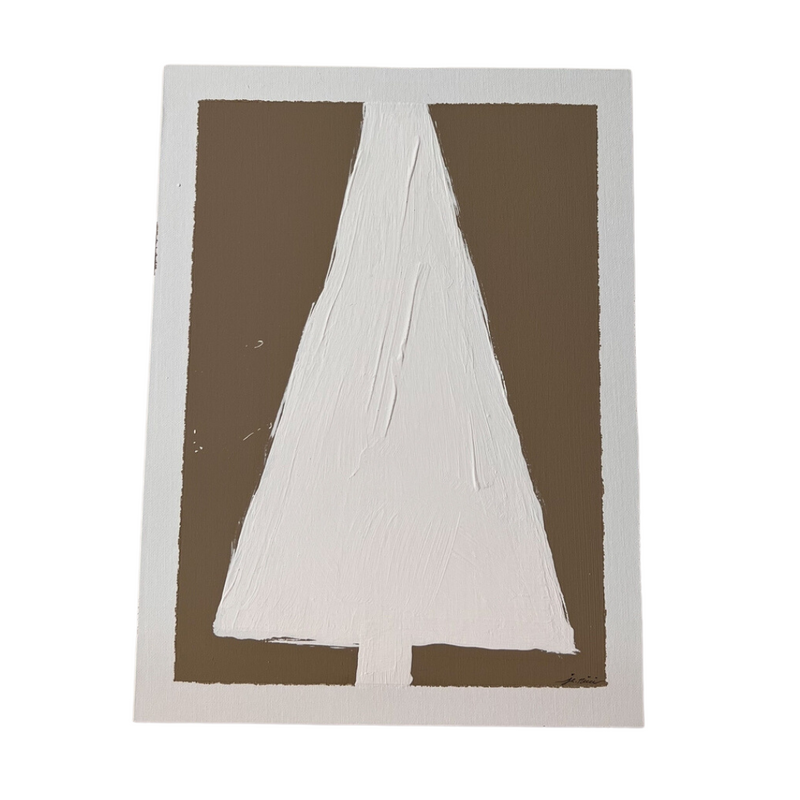 Sapin De Noël Artwork, White