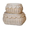 Scalloped Storage Baskets, Set of 2