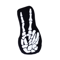 Skeleton Peace Sign Pillow